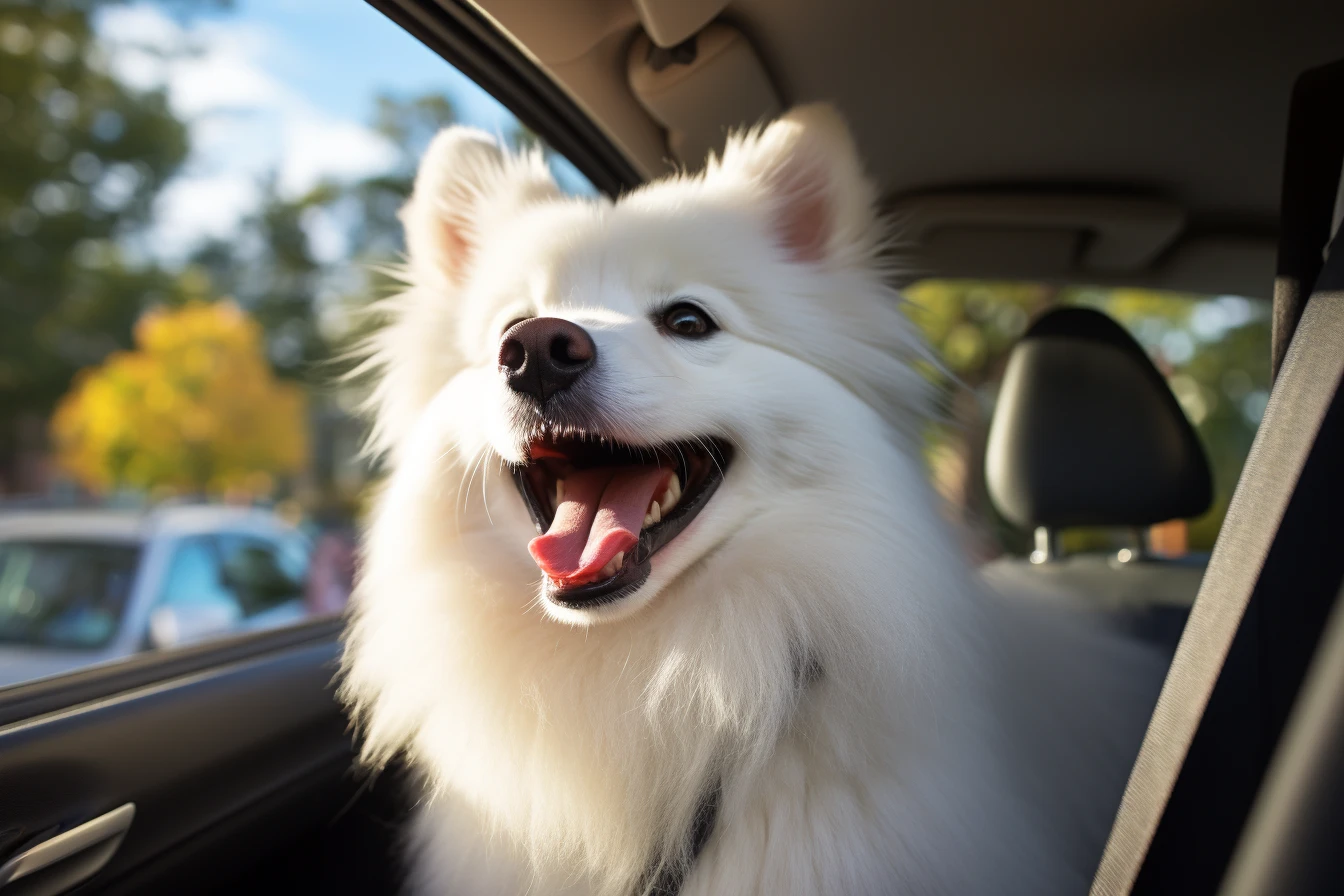 Dog Carrier Purse for American Eskimo Dog