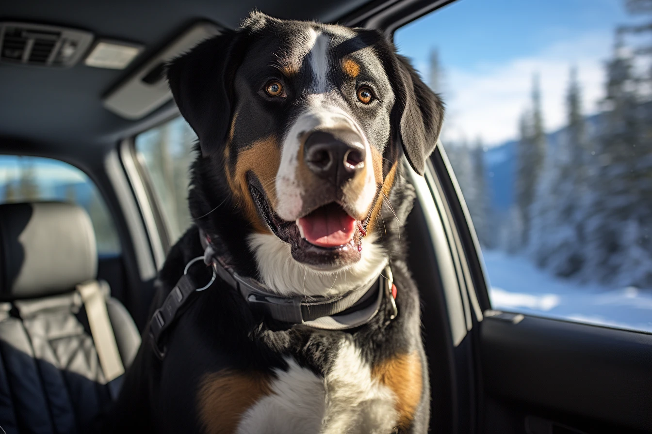 Volkswagen Golf Dog Car Seat Belt for Greater Swiss Mountain Dogs